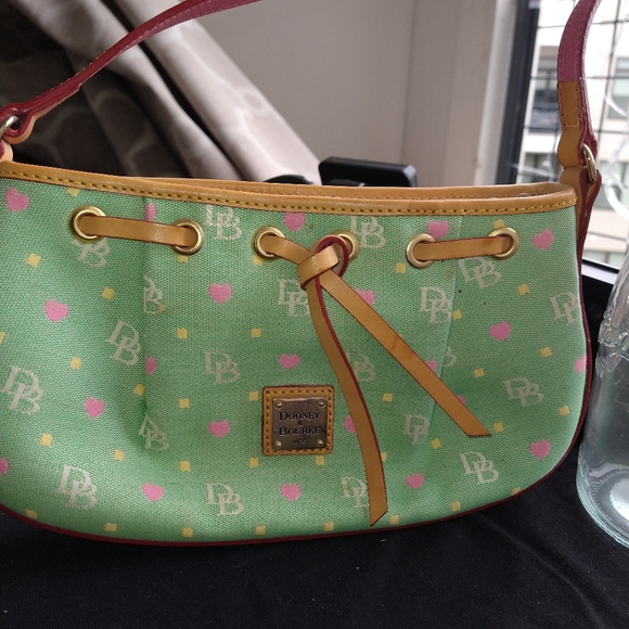 Dooney & Bourke Rainbow Monogram green bag Timeless classic  🎁 - Picture 7 of 7
